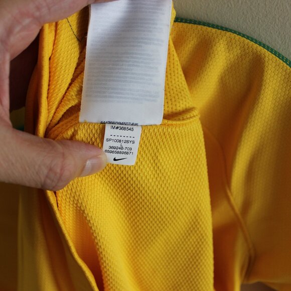 3/$88❤️Nike BRAZIL 2010 home shirt soccer jersey Kids Youth L 152-158cm Age12-13 - Picture 10 of 13